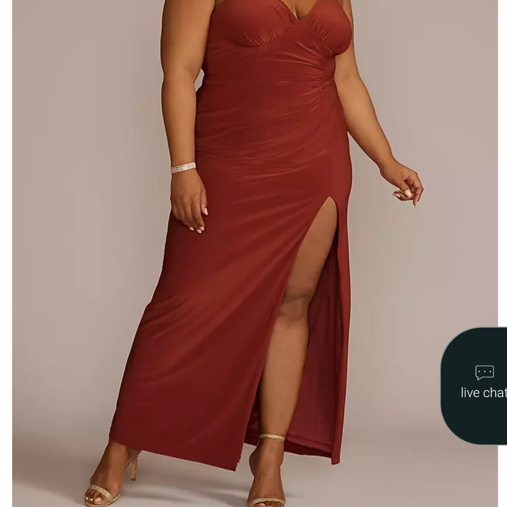 David's Bridal Rust Wedding Dress